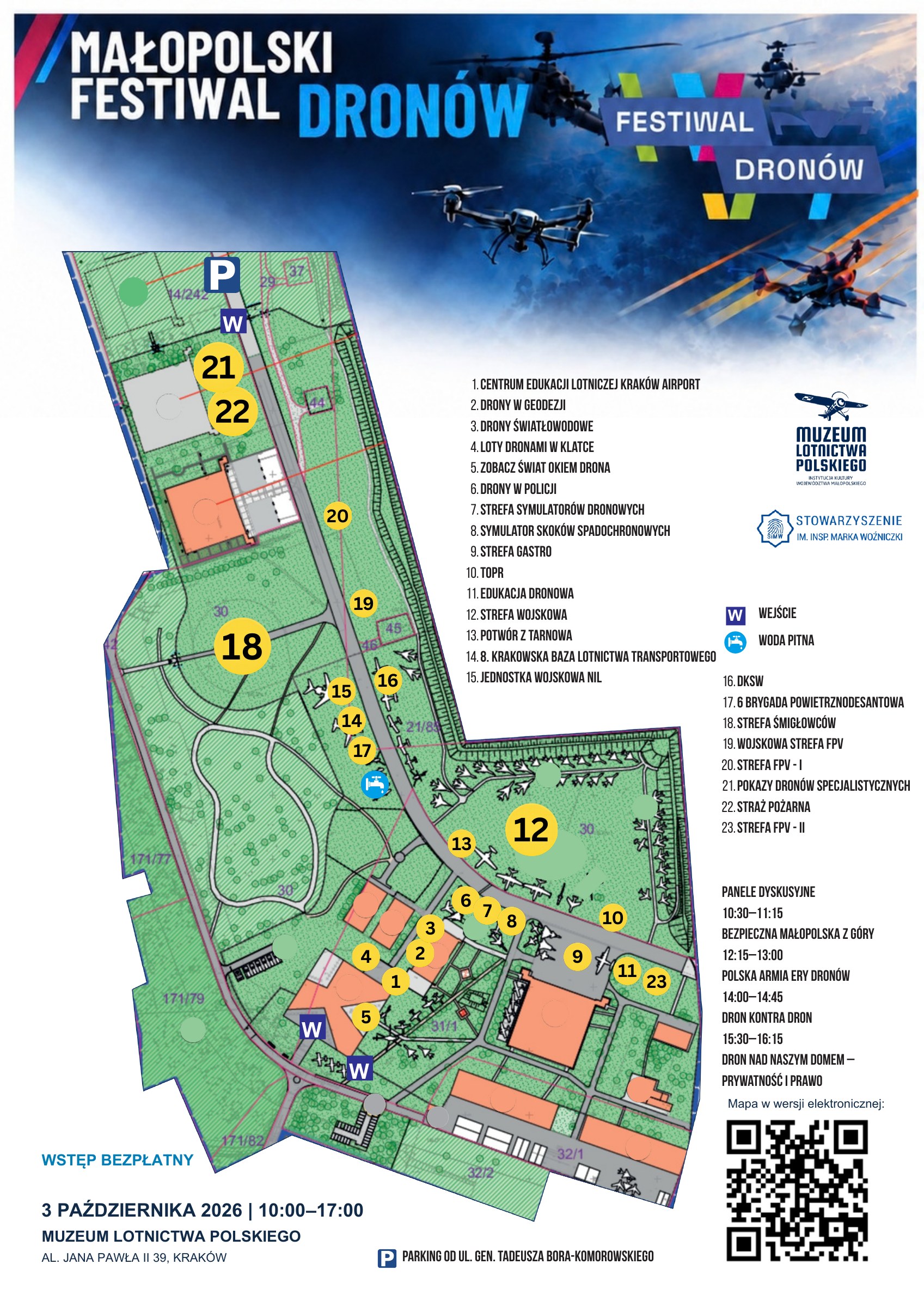 Podgląd mapy Małopolskiego Festiwalu Dronów